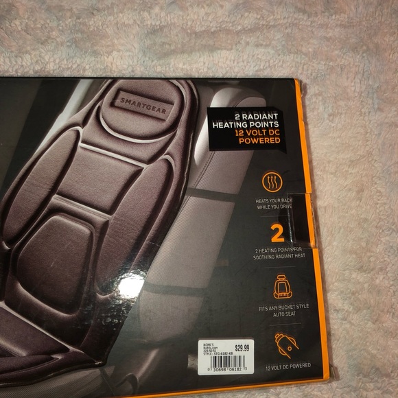 Smartgear 12 V heated auto seat cushion plug in 12 Volt DC auto.power socket NWT - Picture 11 of 12